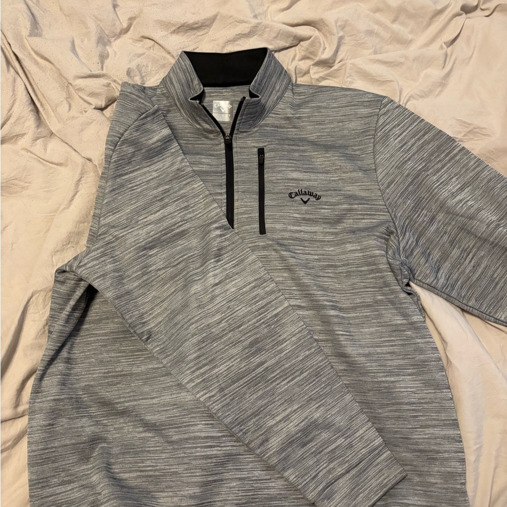 Callaway Heathered Gray Pullover - image 2